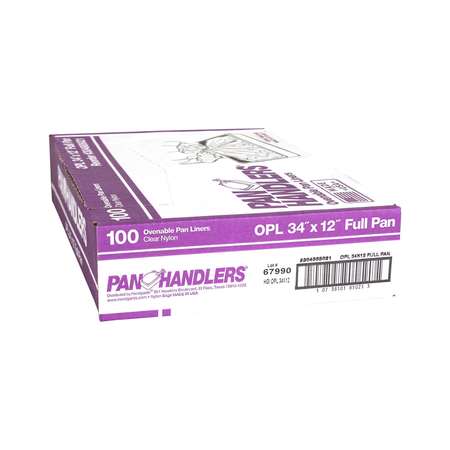 PANHANDLERS Pan Handlers 34"x12" Full Size 400 Degree Ovenable Pan Liner, PK100 304985021